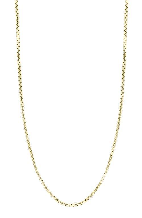 Bony Levy Mens 14K Gold Box Chain Necklace Product Image