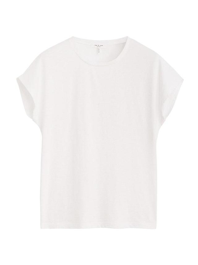 rag & bone The Slub Back Pleat Organic Cotton Top Product Image