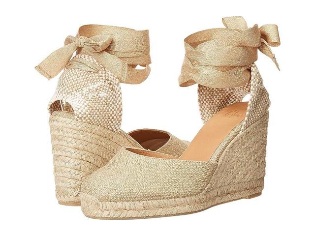 CASTANER Carina 80 Wedge Espadrille (Oro Claro) Women's Shoes Product Image