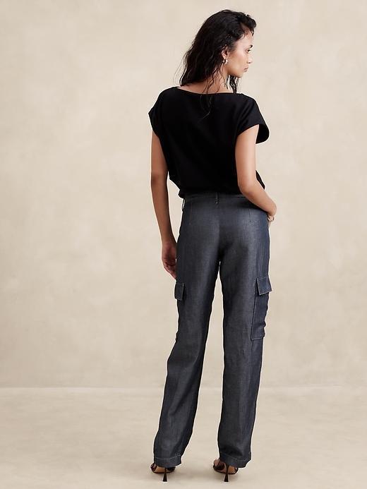 Mid-Rise Loose TENCEL™-Linen Cargo Pant Product Image