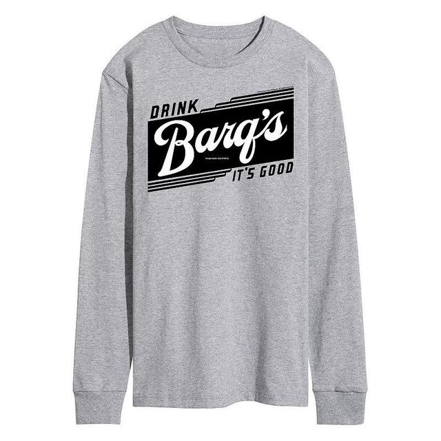 Mens Drink Barqs Its Good Long Sleeve Graphic Tee Med Grey Product Image