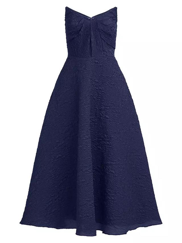 Ellie Crinkle Calf-Length A-Line Midi-Dress Product Image