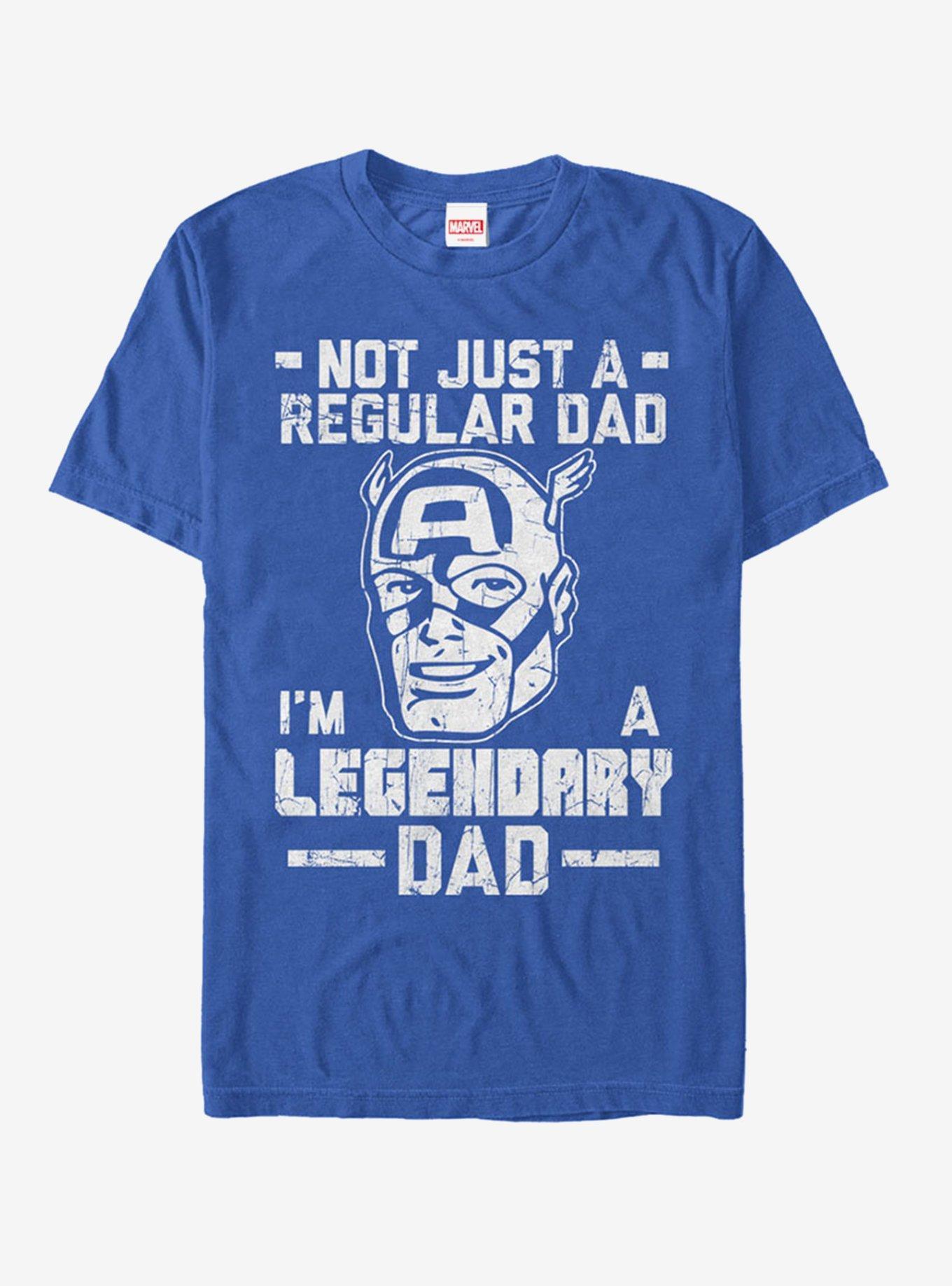 Marvel Captain America Legendary Dad Man T-Shirt Product Image