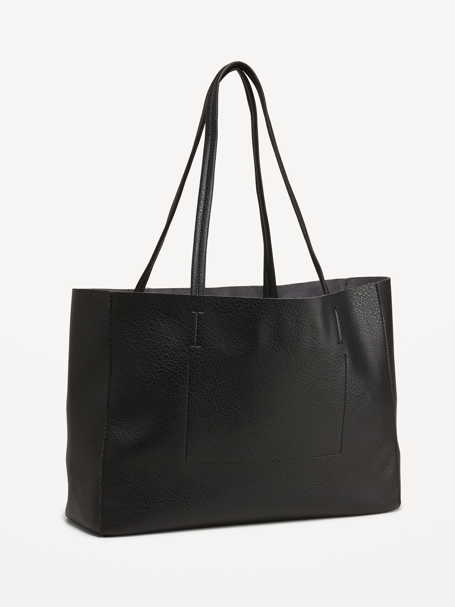 Faux Leather Tote Bag for Women Product Image