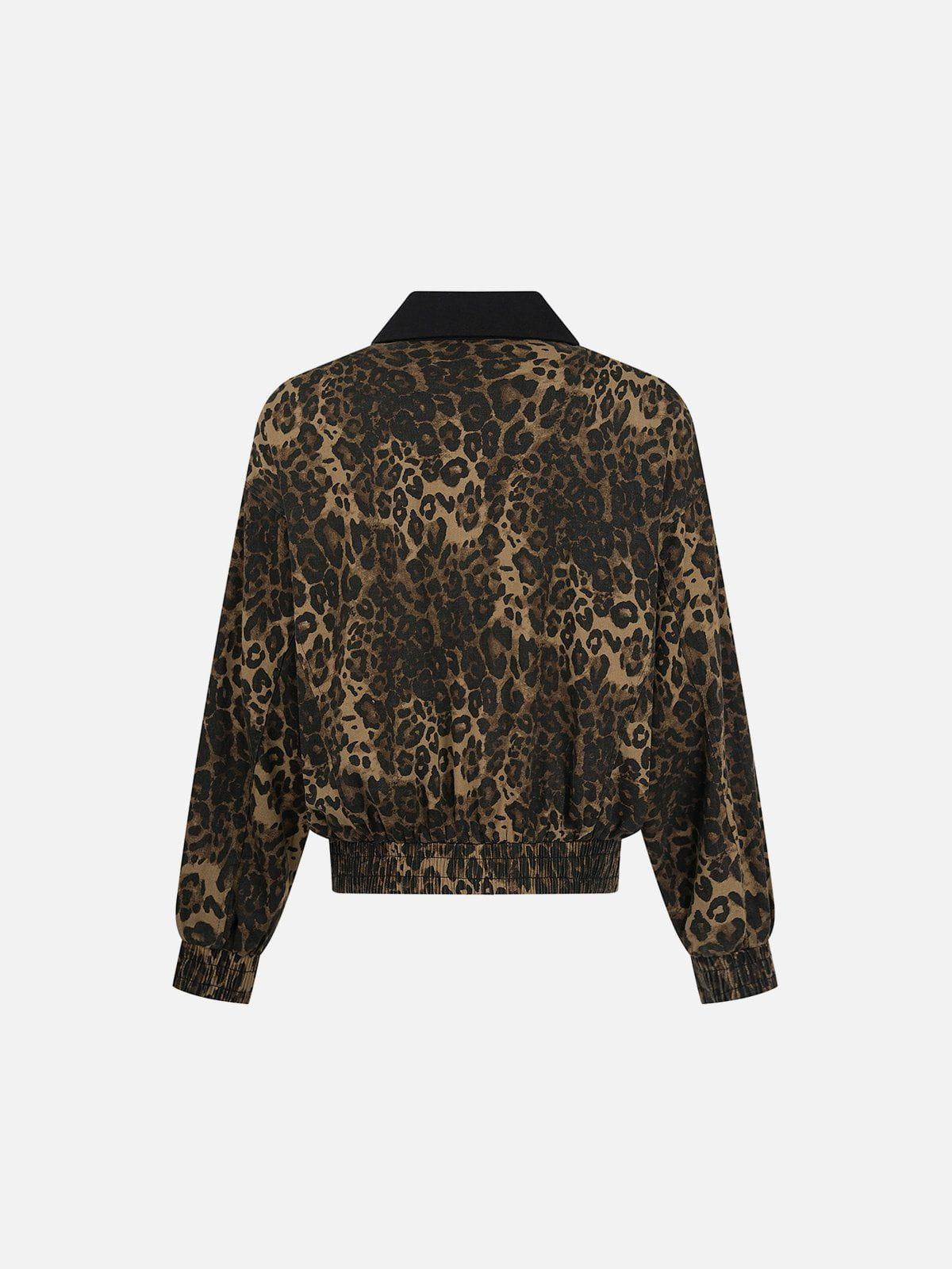 Aelfric Eden Leopard Print Crop Jacket Female Product Image