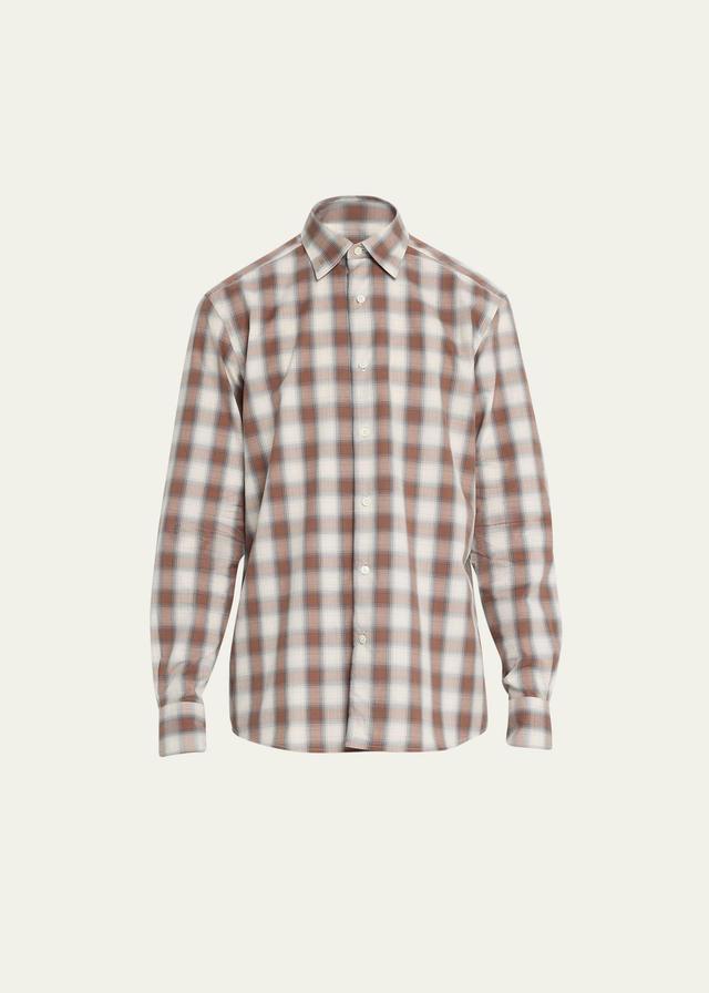 Mens Cotton Maxi-Check Sport Shirt Product Image