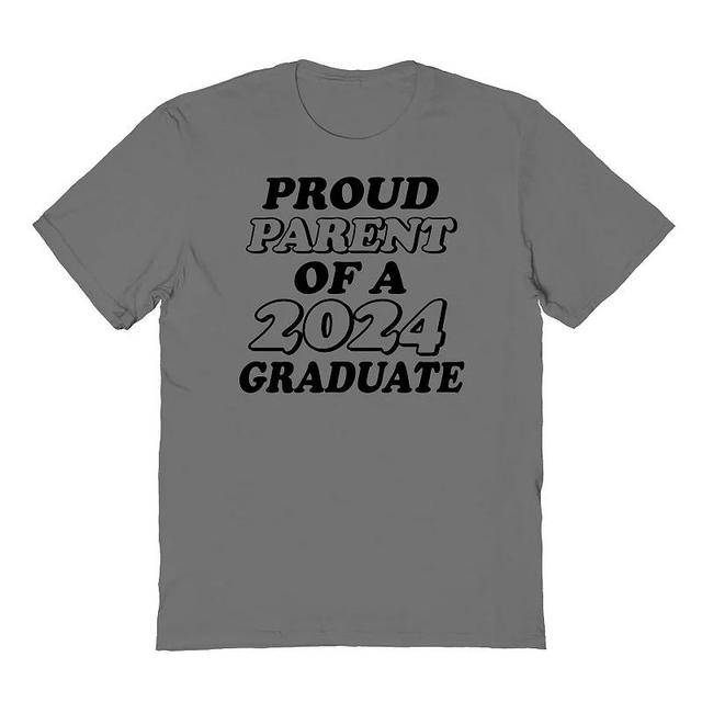 Mens COLAB89 by Threadless Proud Parent Of A 2024 Graduate Graphic Tee, Womens Grey Product Image