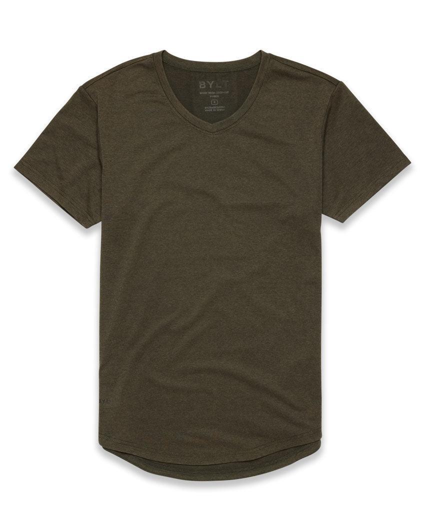 Snow Wash Drop-Cut V-Neck Product Image