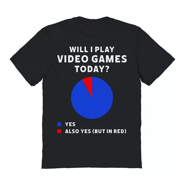 Mens COLAB89 by Threadless Will I Play Video Games Today Graphic Tee Product Image