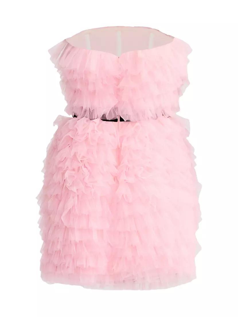 Textured Tulle Strapless Minidress Product Image