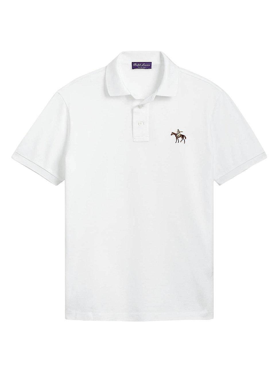 Mens Cotton Pique Standing Horse Polo Product Image