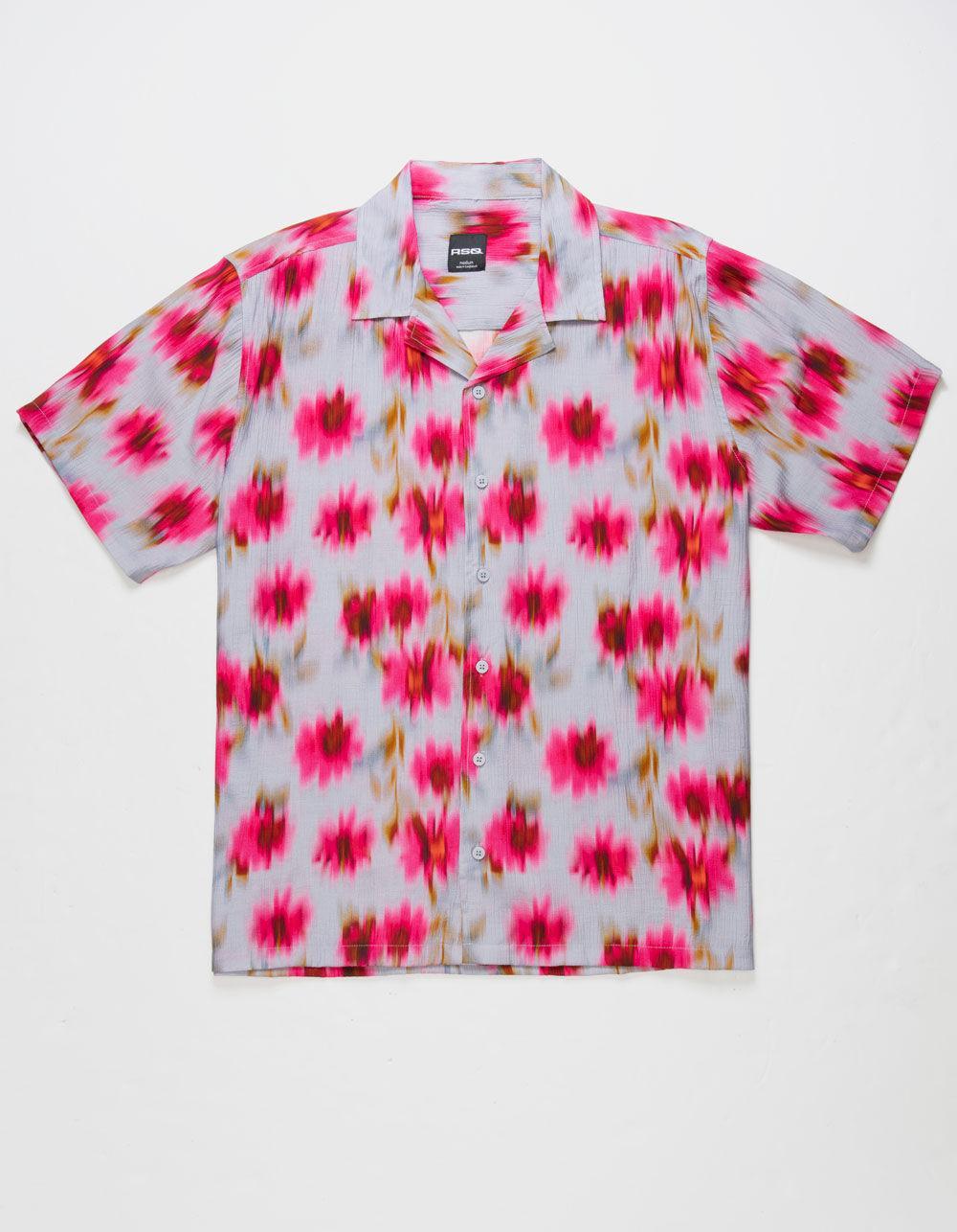 RSQ Mens Textured Floral Shirt Product Image