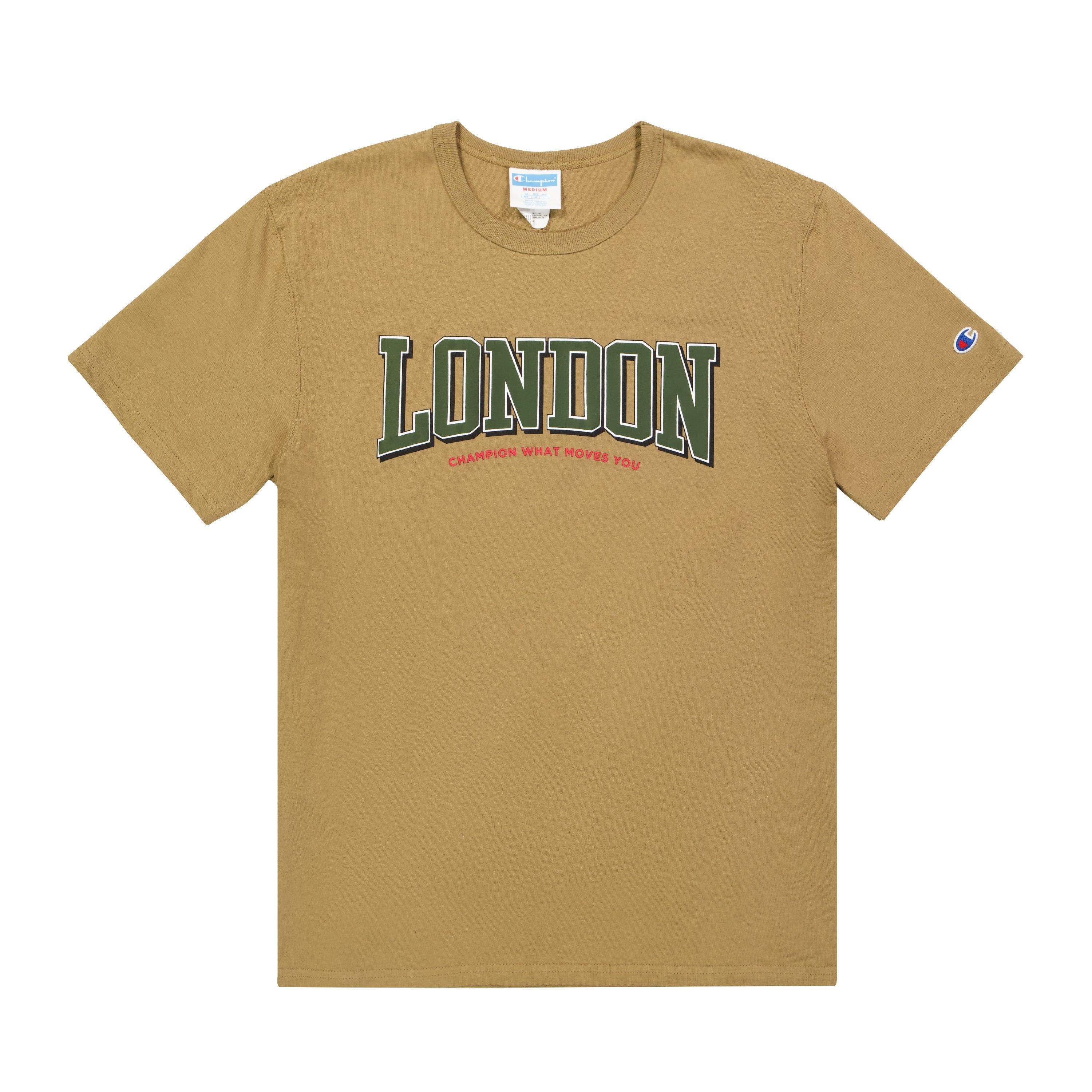 Mens Champion Heritage Short-Sleeve T-Shirt, London Whole Wheat Khaki L Product Image