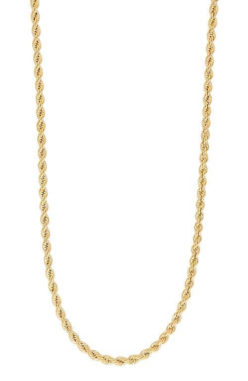 Bony Levy Mens 14K Gold Rope Chain Necklace Product Image