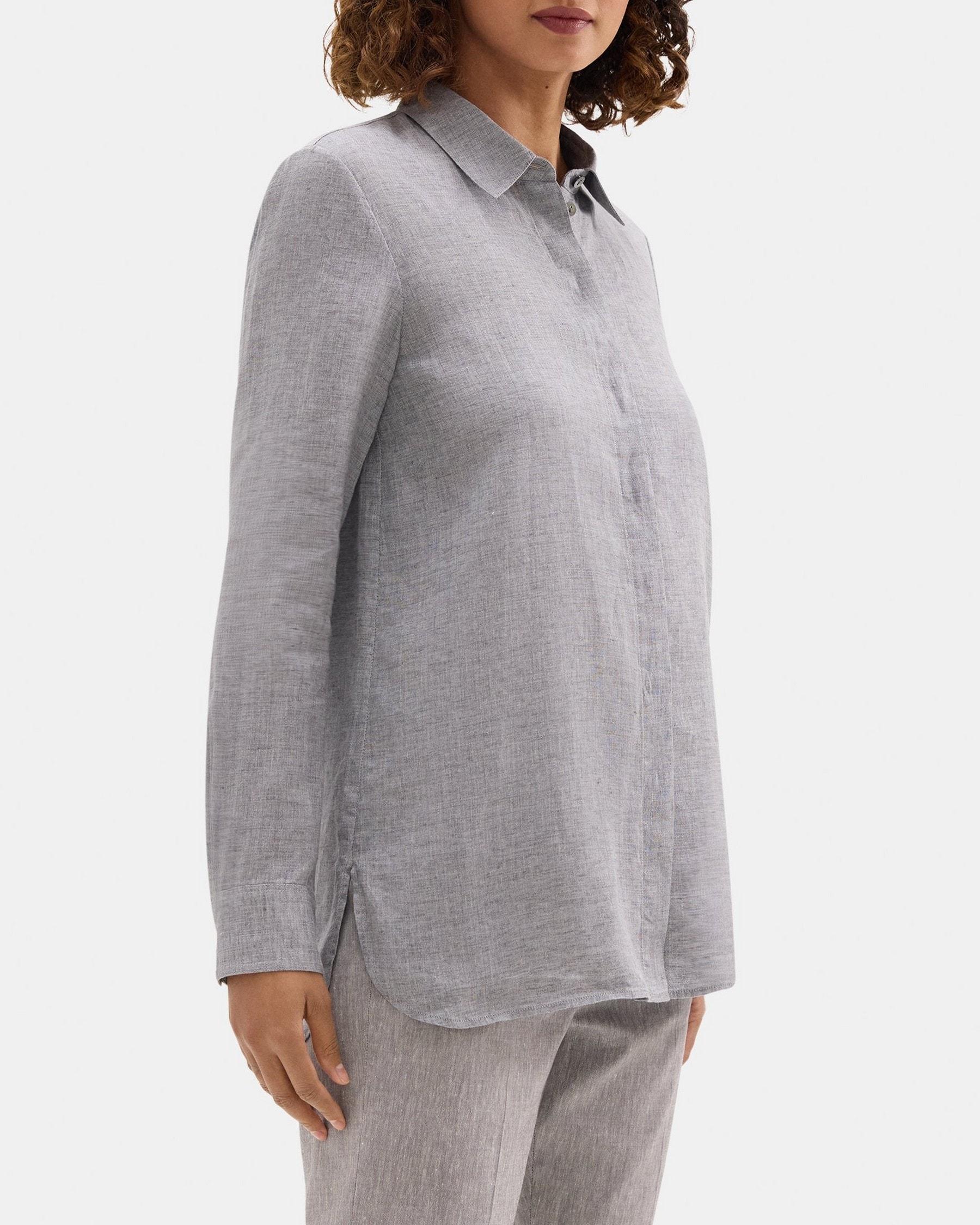 Tunic Shirt in Linen Product Image