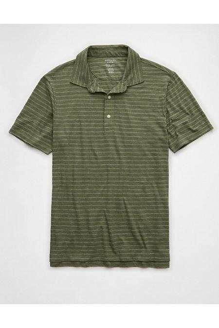 AE Jersey Striped Polo Shirt Men's Product Image