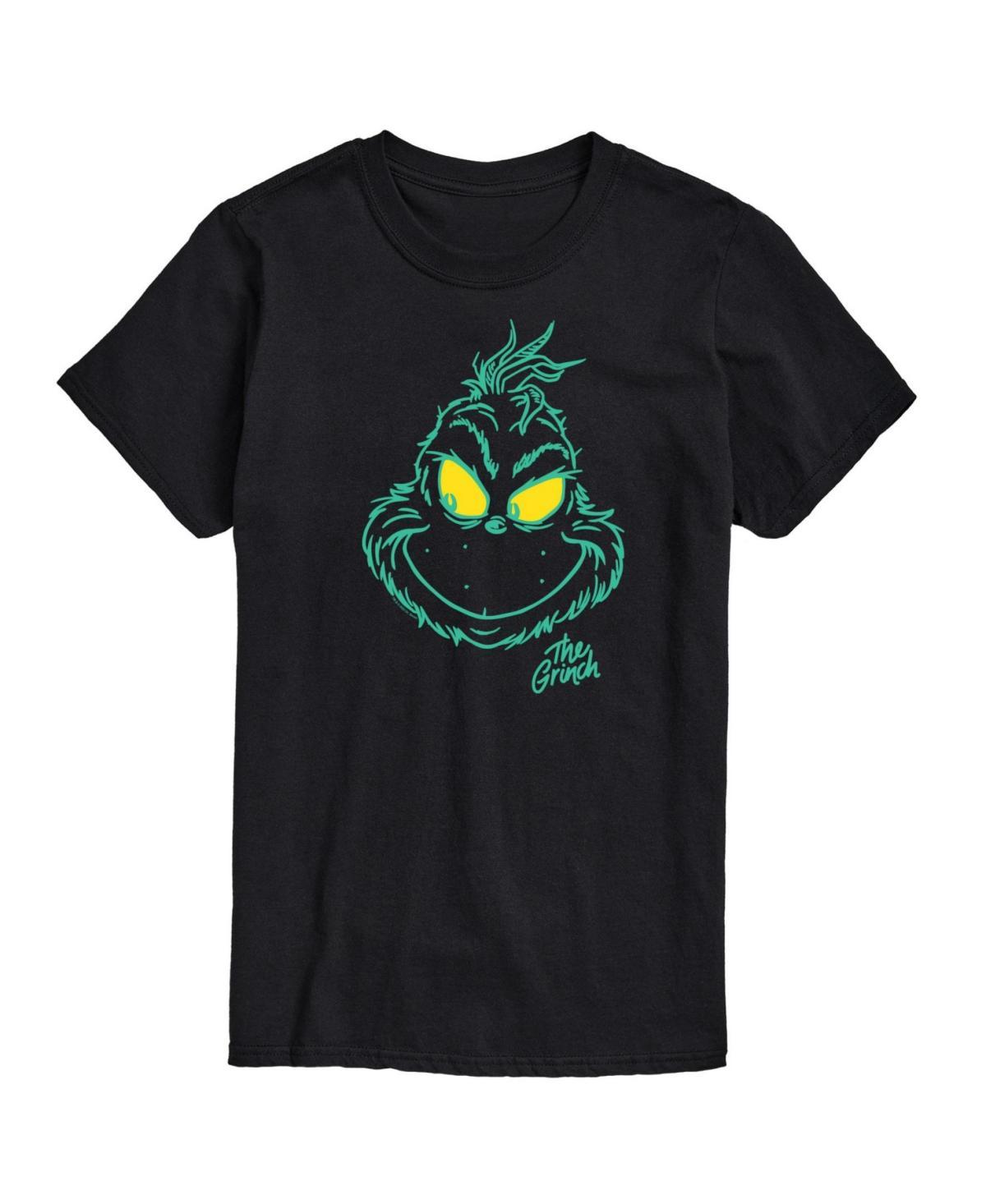 Big & Tall Dr. Seuss The Grinch Face Graphic Tee, Mens Product Image