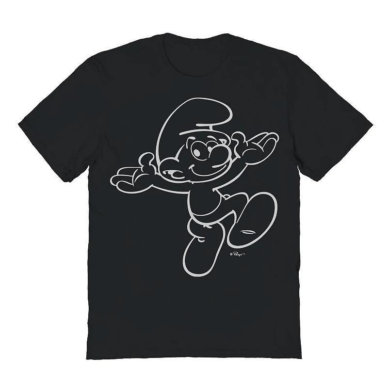 Mens Smurfs Shrugging Smurf 1 Graphic Tee Product Image