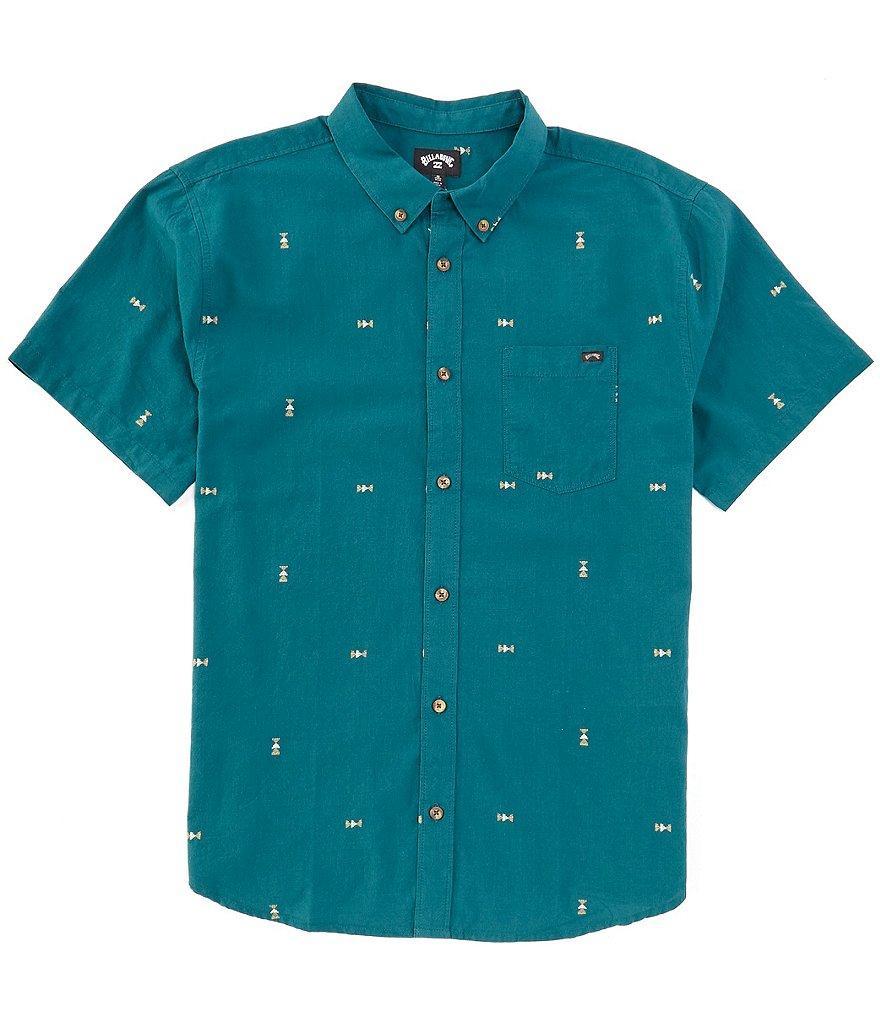 Billabong Short Sleeve All Day Dotted Jacquard Shirt Product Image