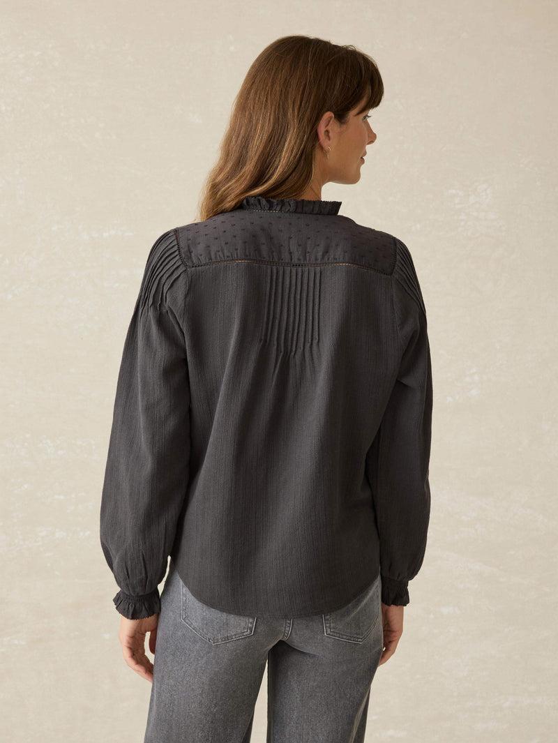 Lily Blouse - Washed Black Product Image