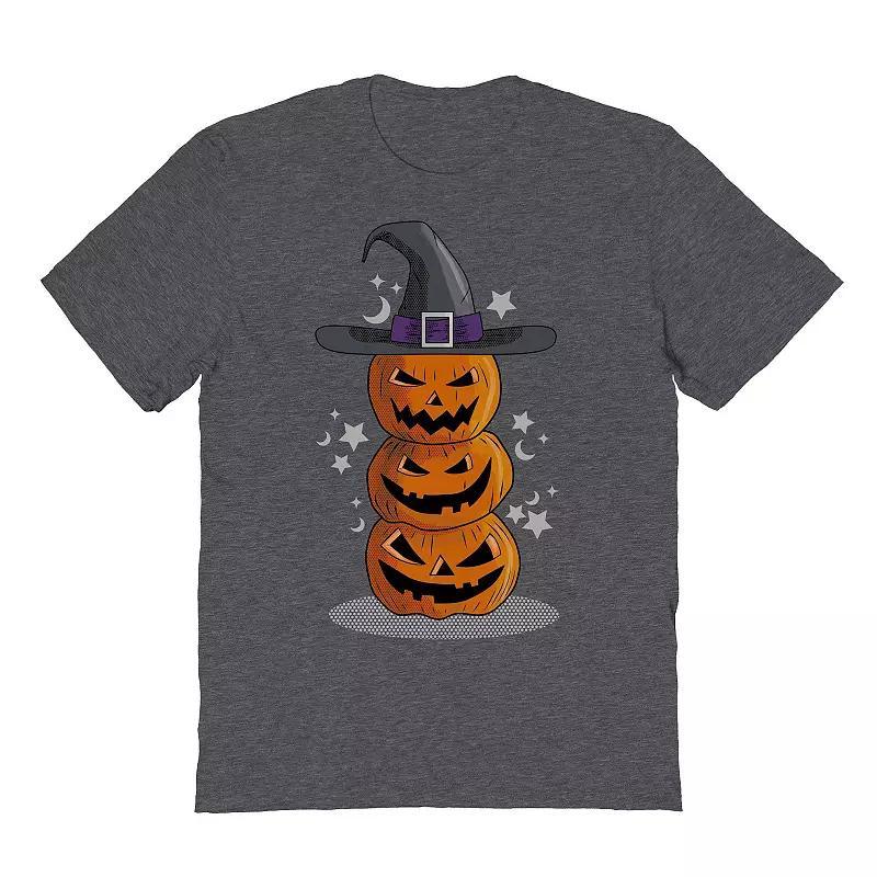 Mens Wicked Pumpkins Halloween Graphic Tee Dark Grey Product Image