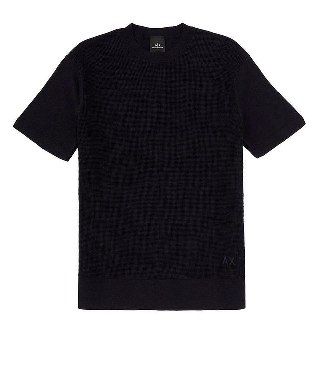 Armani Exchange Cotton Knit Short Sleeve T-Shirt Product Image