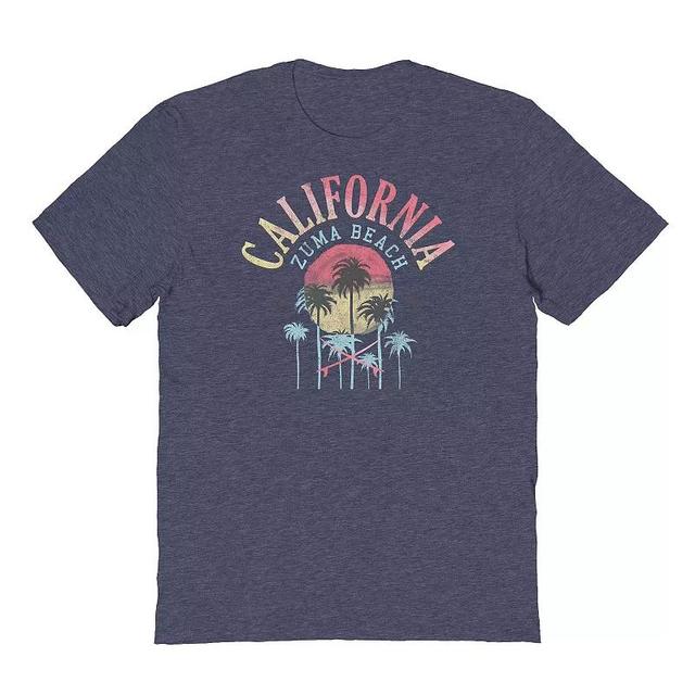 Mens COLAB89 by Threadless Zma Beach Graphic Tee Navy Grey Product Image