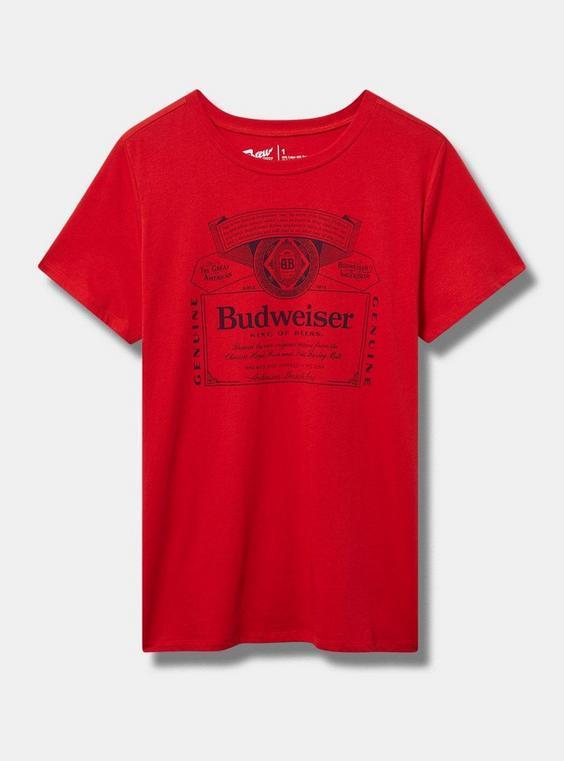 Budweiser Fit Cotton Crew Tee Product Image