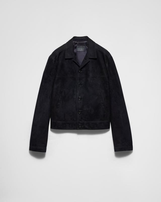 Suede blouson jacket Product Image