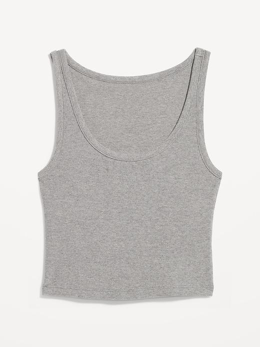 Ribbed Crop Tank Top Product Image