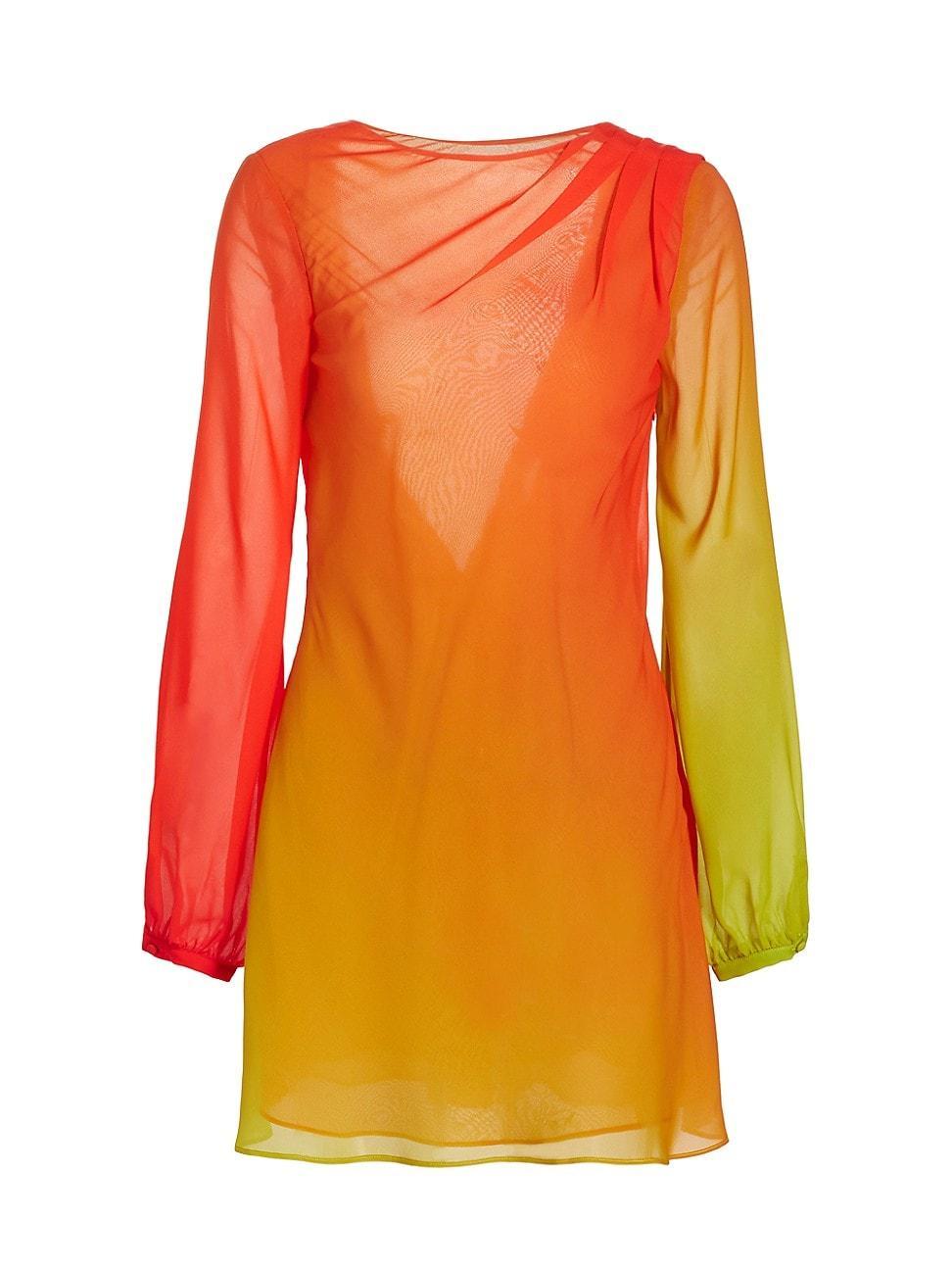 Womens Timbra Ombr Chiffon Minidress Product Image