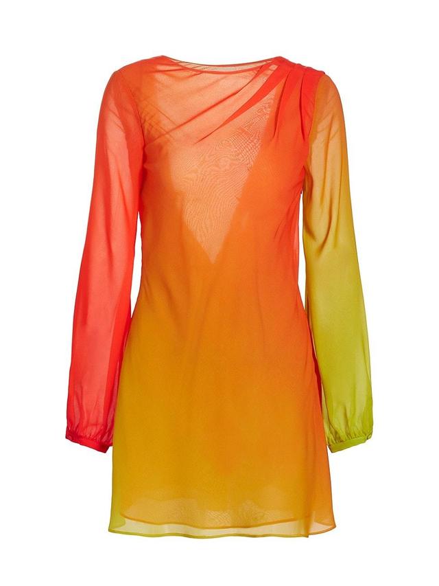 Womens Timbra Ombr Chiffon Minidress Product Image