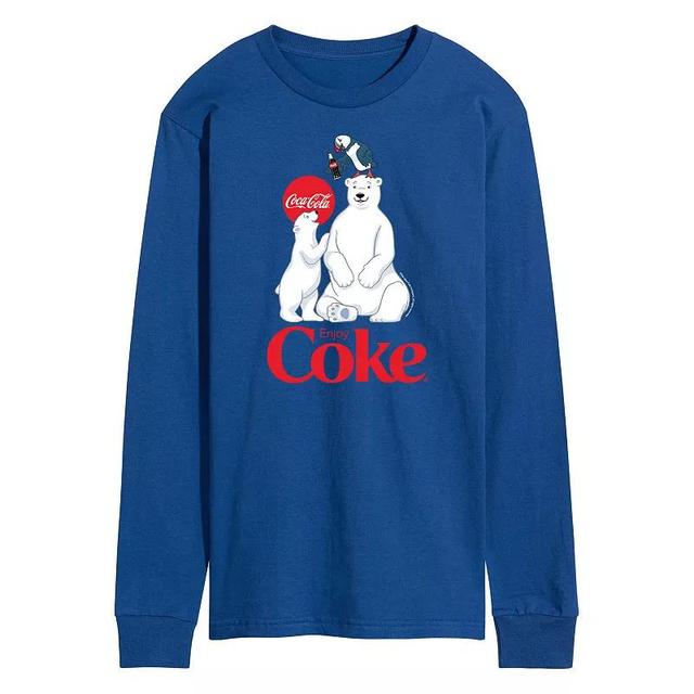 Mens CocaCola Polar Bears Long Sleeve Graphic Tee Product Image