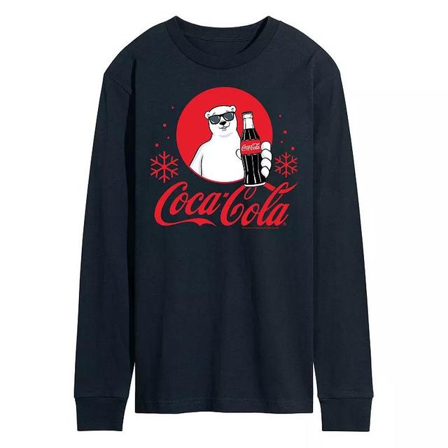 Mens CocaCola Polar Bear Long Sleeve Graphic Tee Product Image