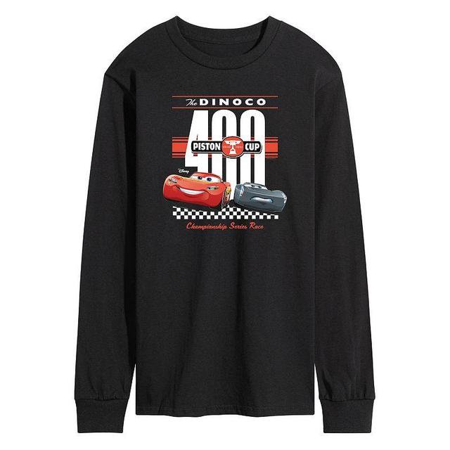 Disney / Pixars Cars Lightening McQueen & Storm Mens Dinoco 400 Long Sleeve Graphic Tee Product Image