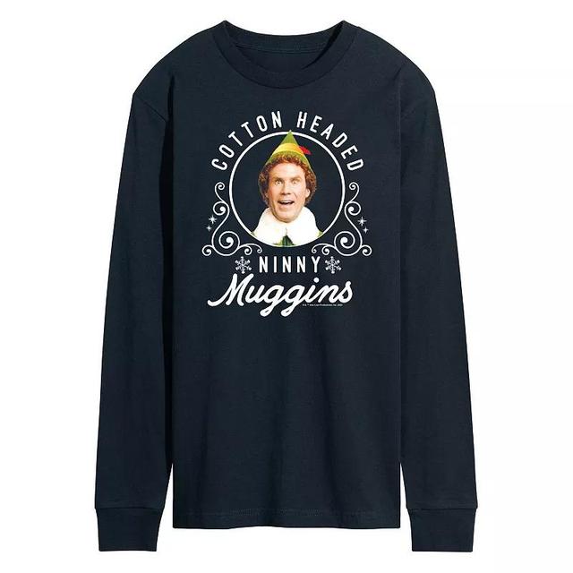 Mens Elf Ninny Muggins Long Sleeve Tee Blue Product Image