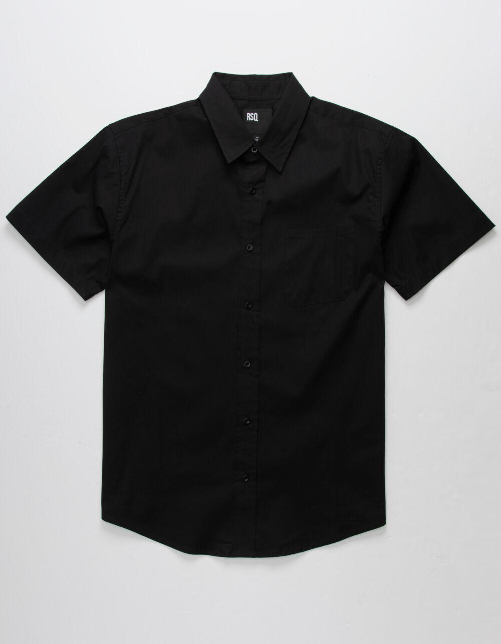 RSQ Mens Solid Button Up Shirt Product Image