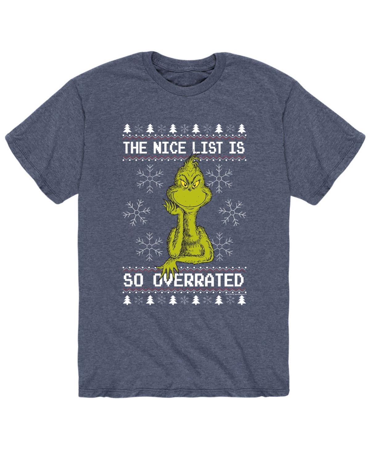 Mens Dr. Seuss The Grinch Nice Is Overrated T-shirt Product Image