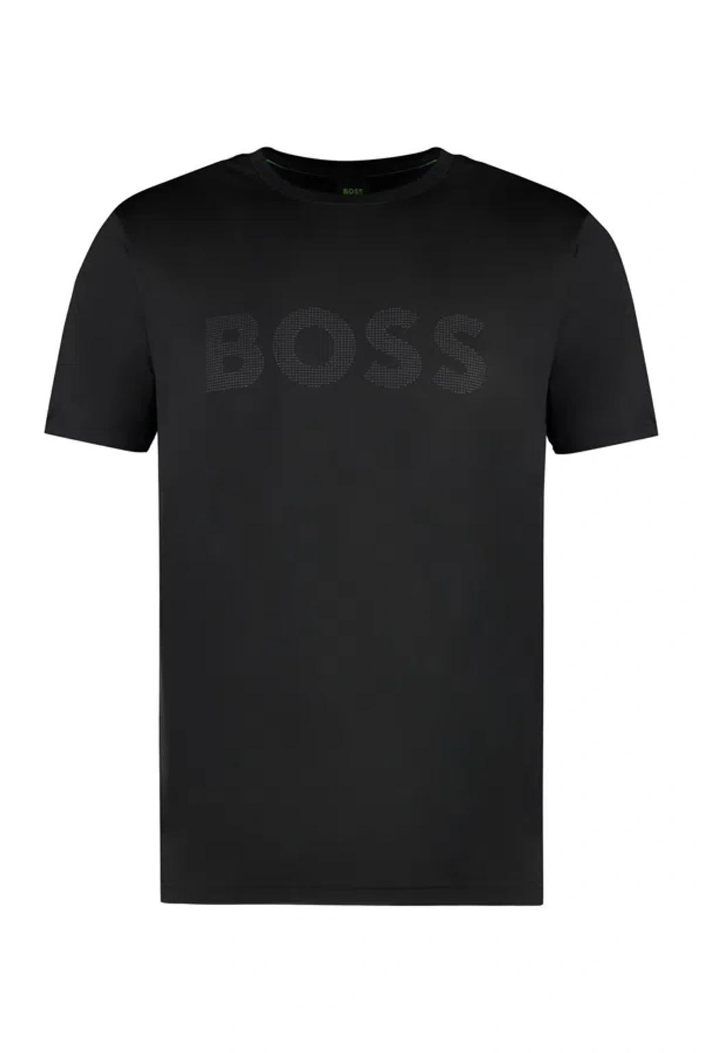 Logo-print T-shirt In Black Product Image