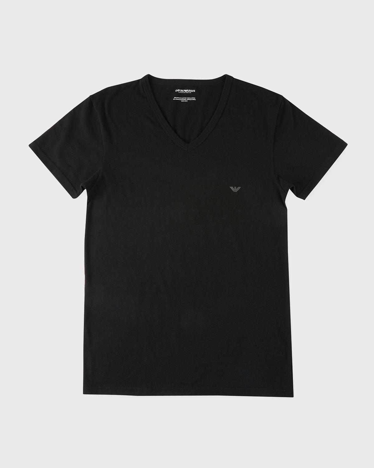 Mens Stretch Cotton V-Neck T-Shirt Product Image