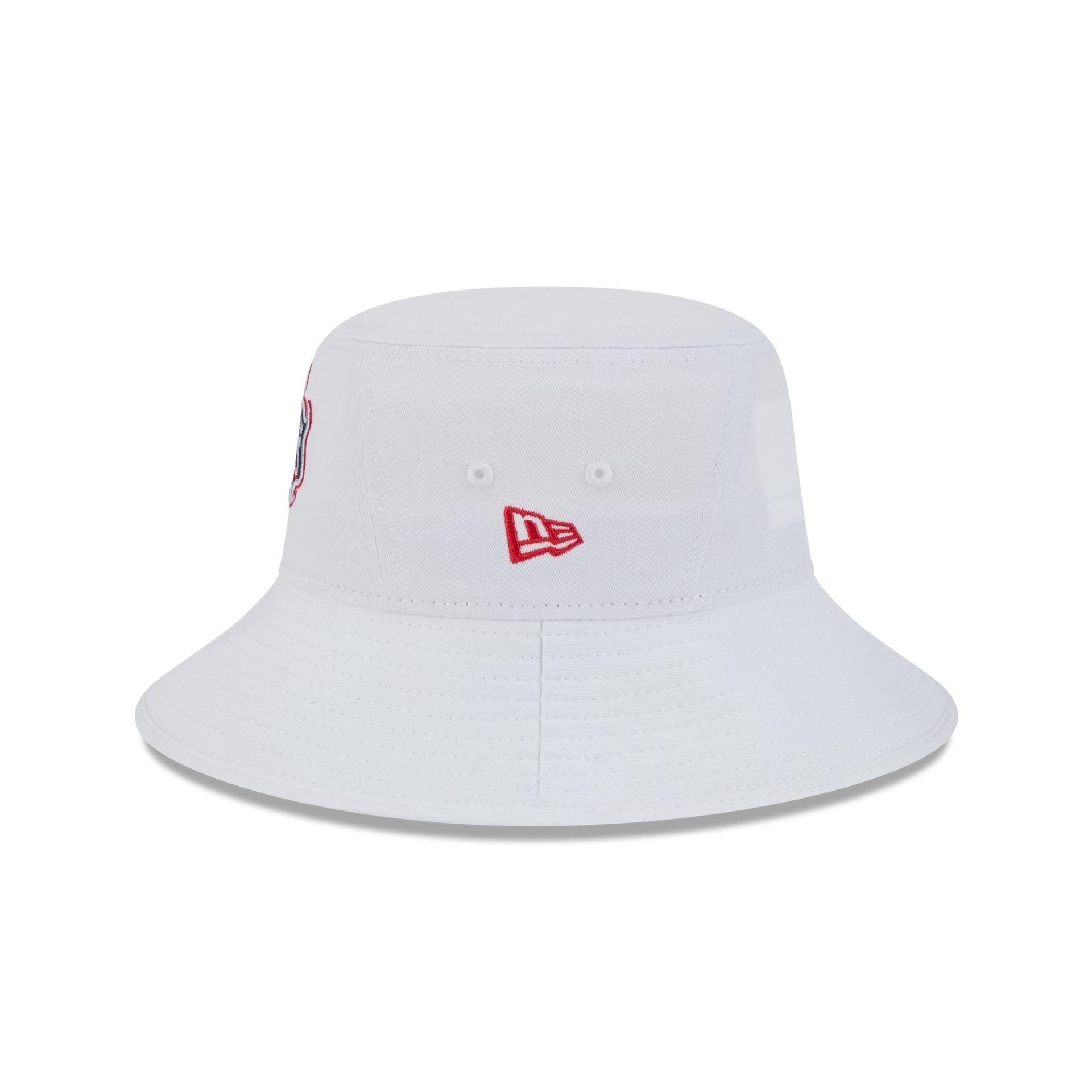 Washington Mystics Optic White Bucket Hat Male Product Image