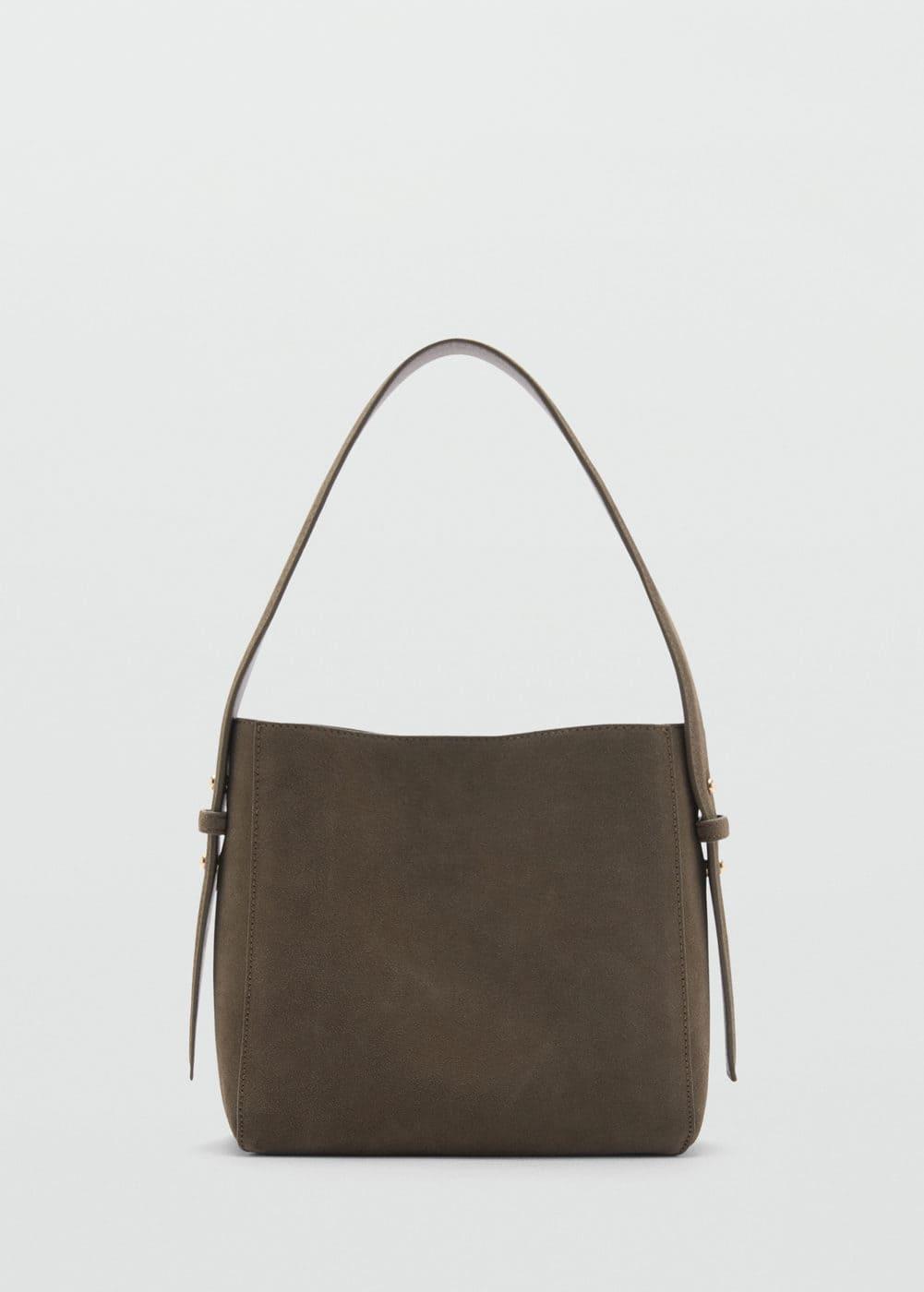 MANGO - Leather shoulder bag - One size - Women Product Image