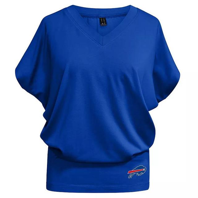 Womens Kiya Tomlin Royal Buffalo Bills Blousy V-Neck T-Shirt Product Image