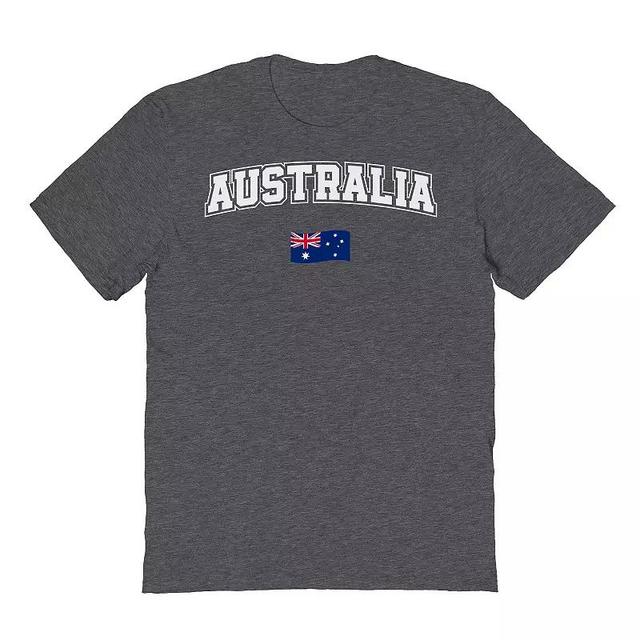 Mens Australia Flag Graphic Tee Dark Grey Product Image