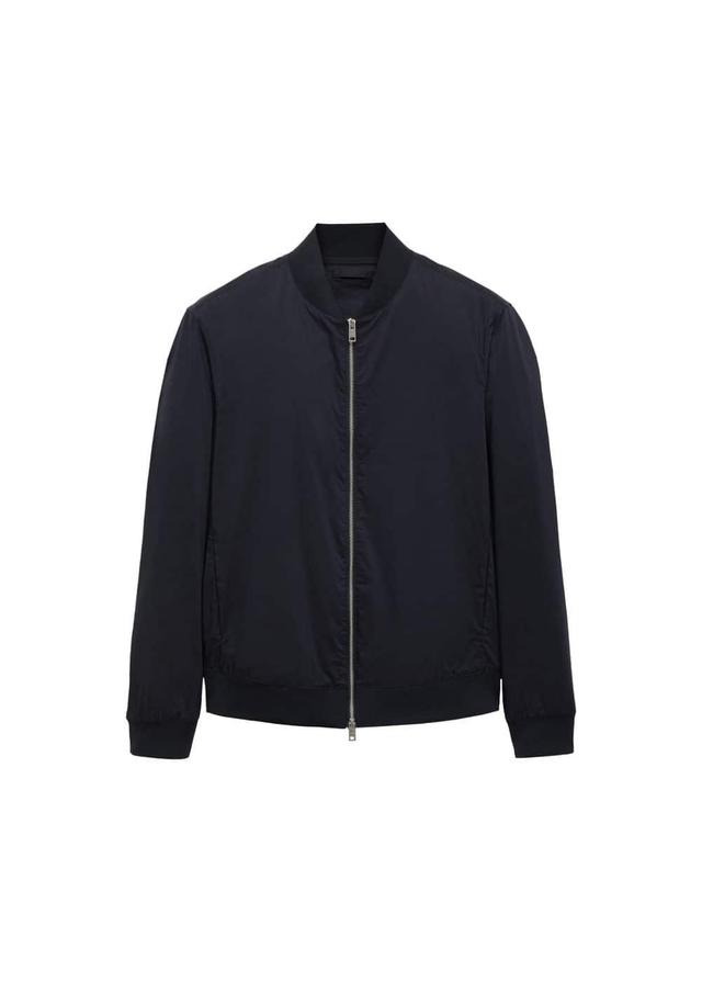 MANGO MAN - Bomber jacket with zip dark navyMen Product Image