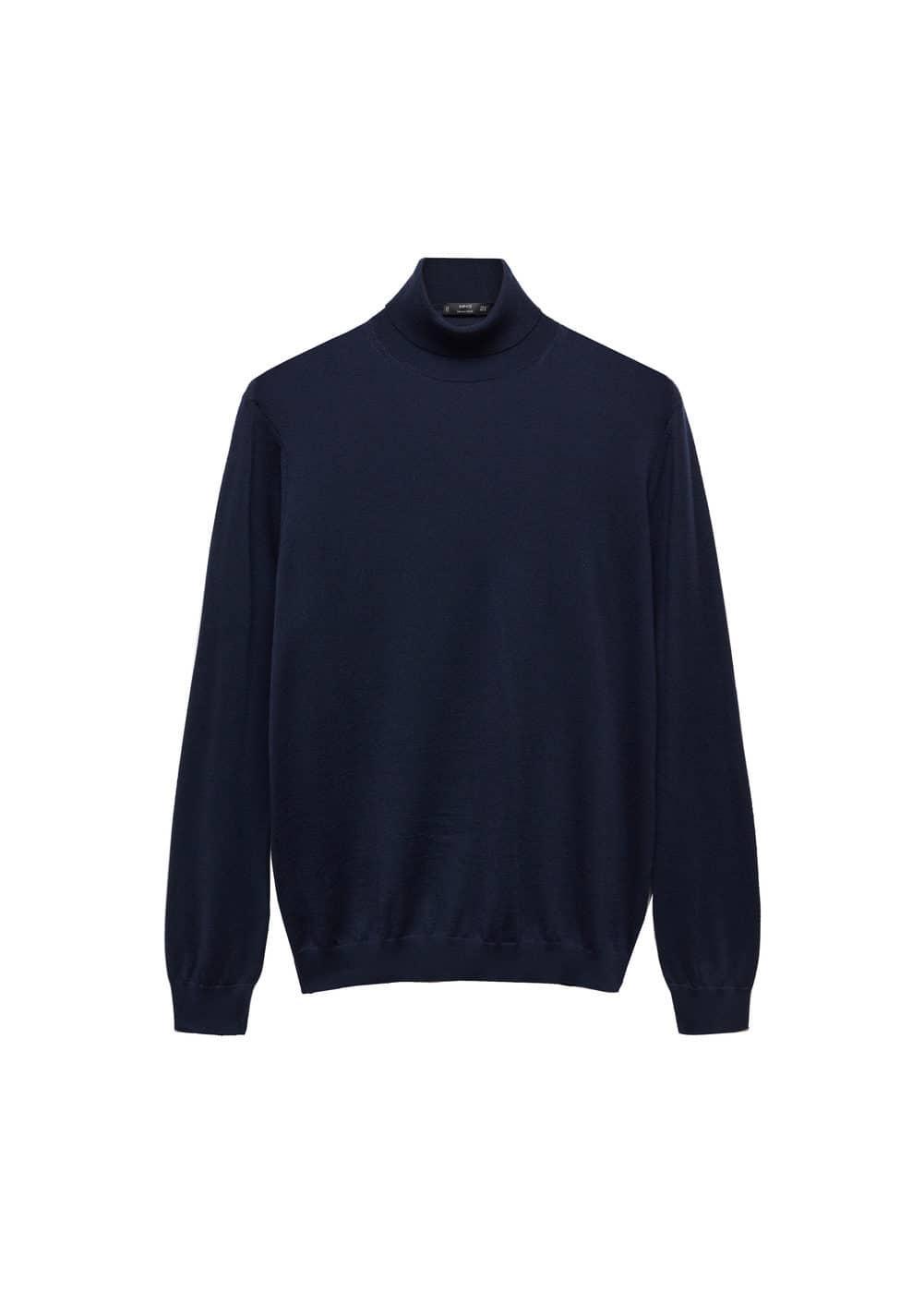 100% merino wool turtleneck sweater - Men | MANGO USA Product Image