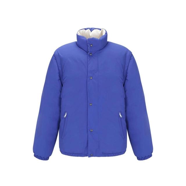 GUCCI Detachable Sleeved Puffer Jacket In Blue Product Image