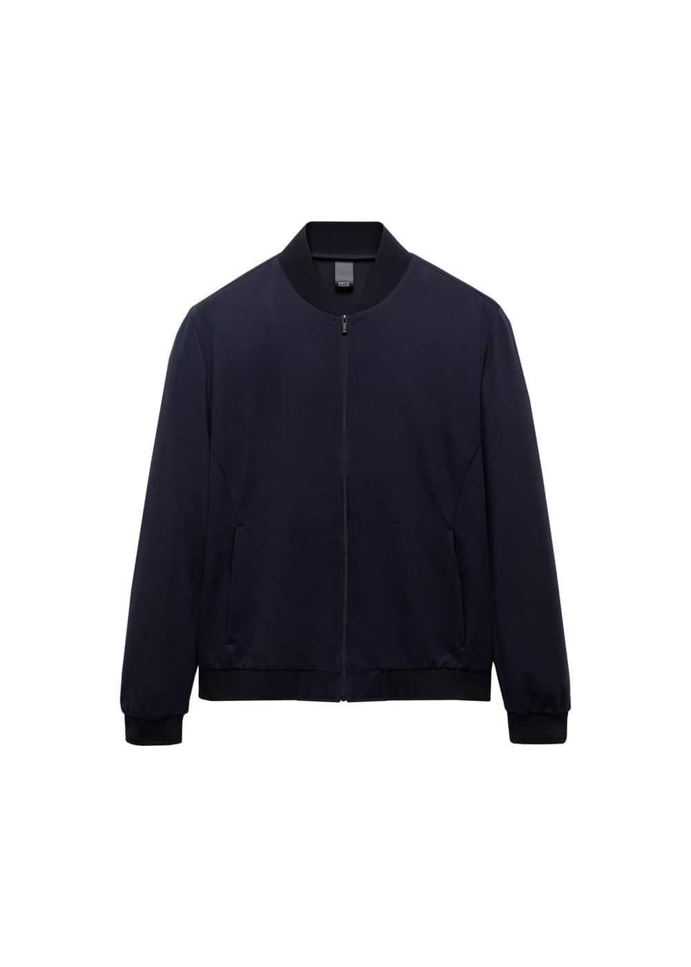 MANGO MAN - Water repellent bomber jacket dark navyMen Product Image