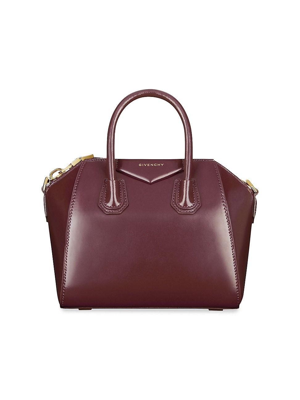 Womens Mini Antigona bag in Box leather Product Image