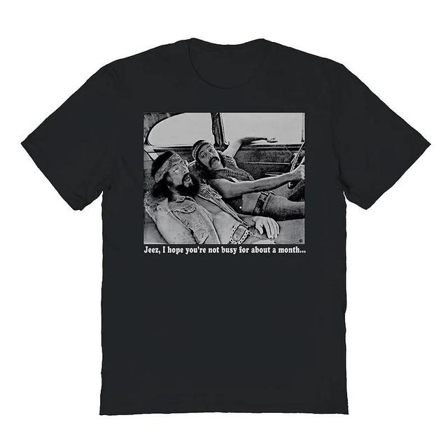 Mens Cheech & Chong Busy For A Month Graphic Tee Product Image